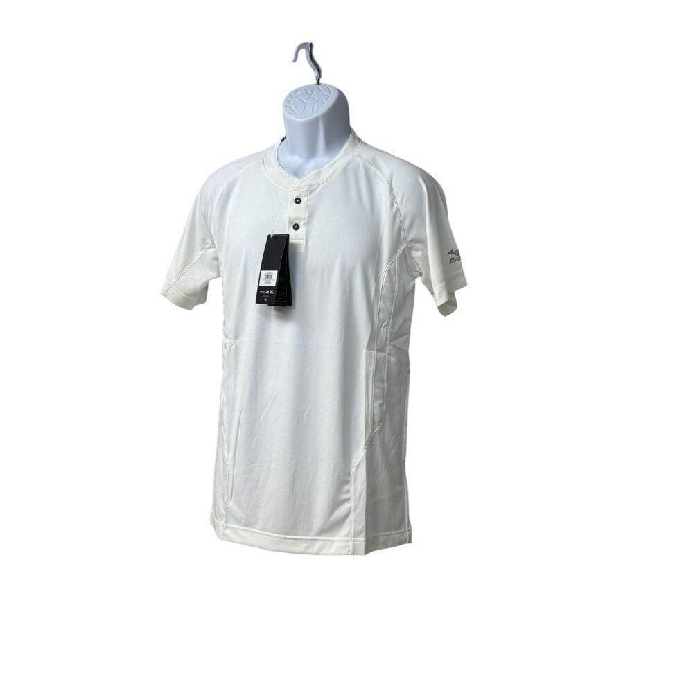 Mizuno Men’s Elite 2-Button Baseball Jersey  350527, White,